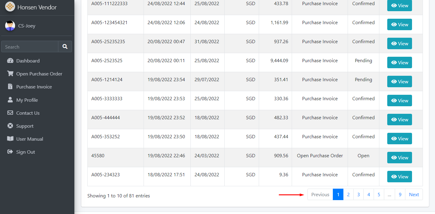 Search Result List Paging