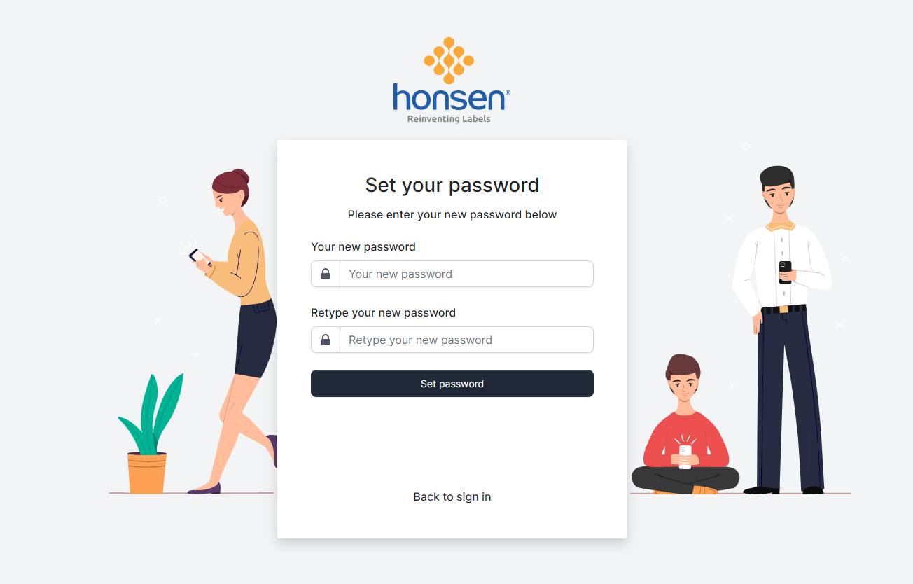 Set First Time Password